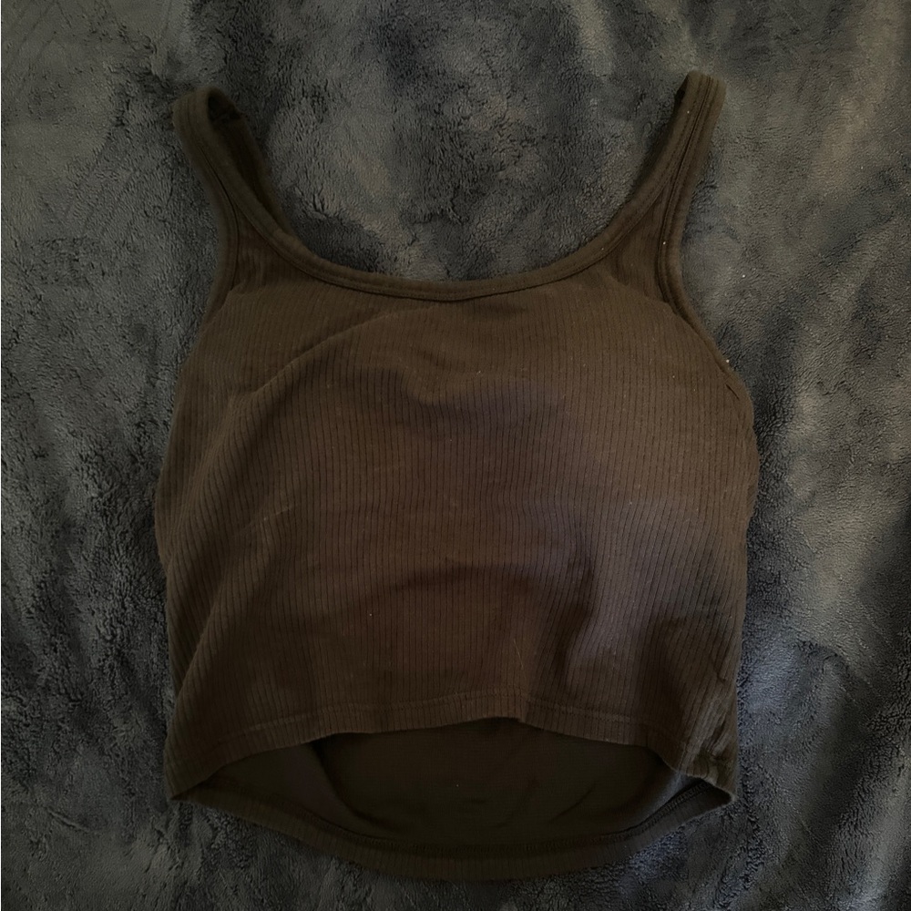 Uniqlo black activewear tank top size small